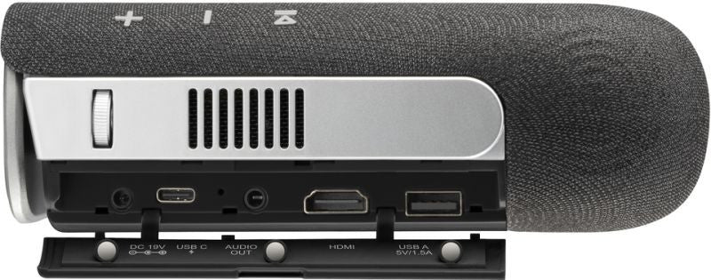 LED projector WVGA (854x480) 360 led lumen, 2x3W Harman Kardon Cube, incl. WiFi/Bluetooth (SMART) + audio BT out. HDMI, USB-C