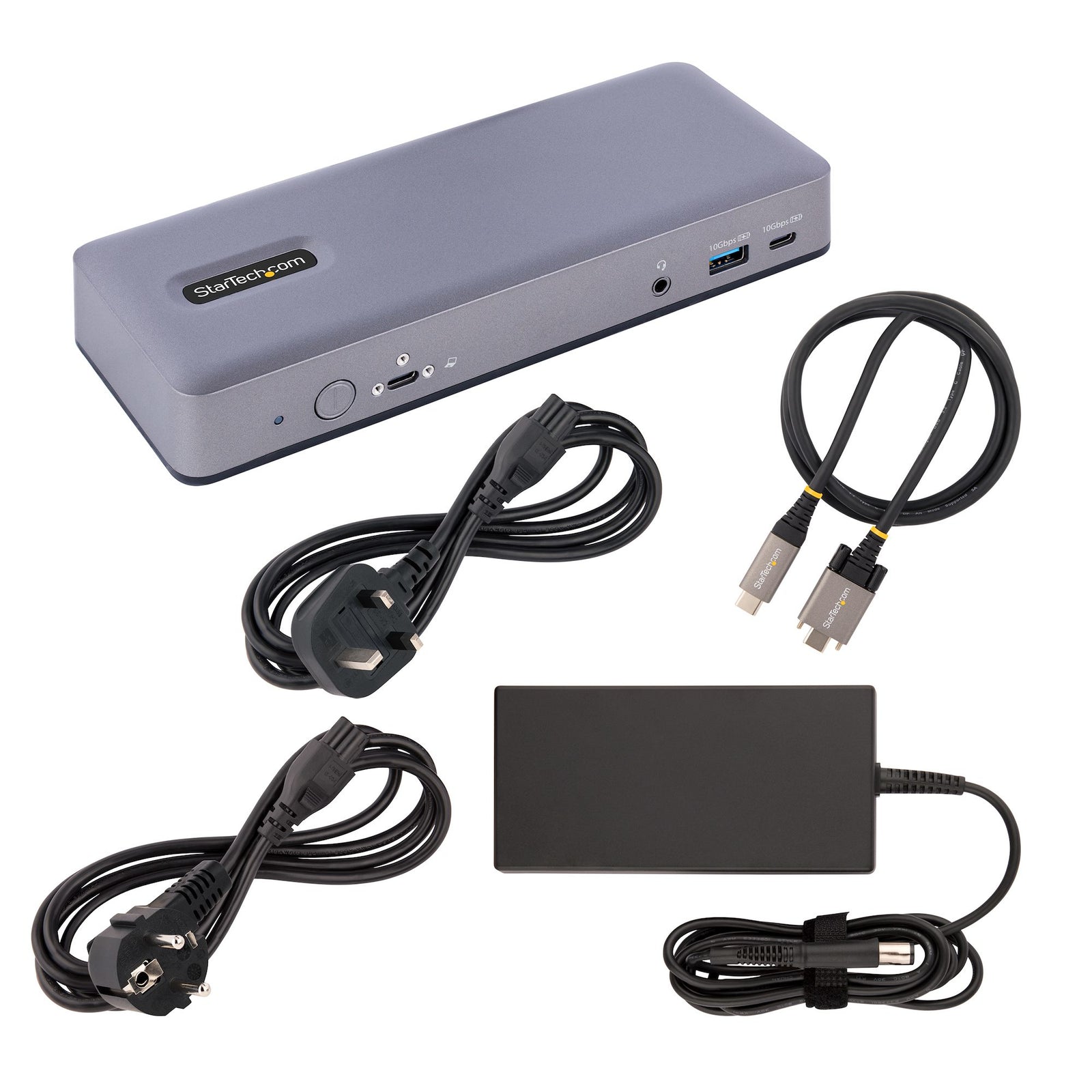 StarTech.com USB-C Docking Station, Multi Monitor USB-C Dock, HDMI/DP/DP Alt-mode, 3x 4K30 / 2x 4K60, 7-Port USB Hub, 60W Power Delivery, GbE, 3.5mm Audio, Works With Chromebook Certified DK31C3MNCRUE
