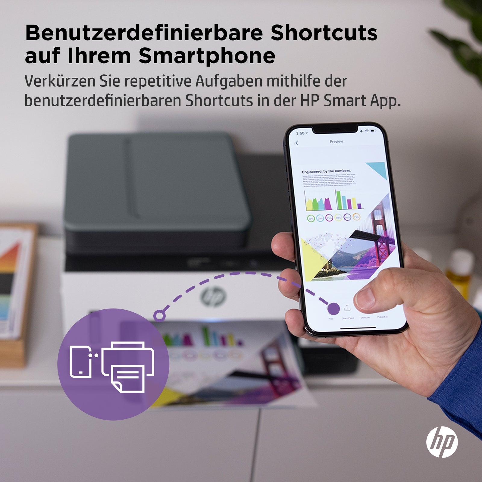 HP Smart Tank 7605 All-in-One Printer - Draadloos, Dubbelzijdig, Kleur