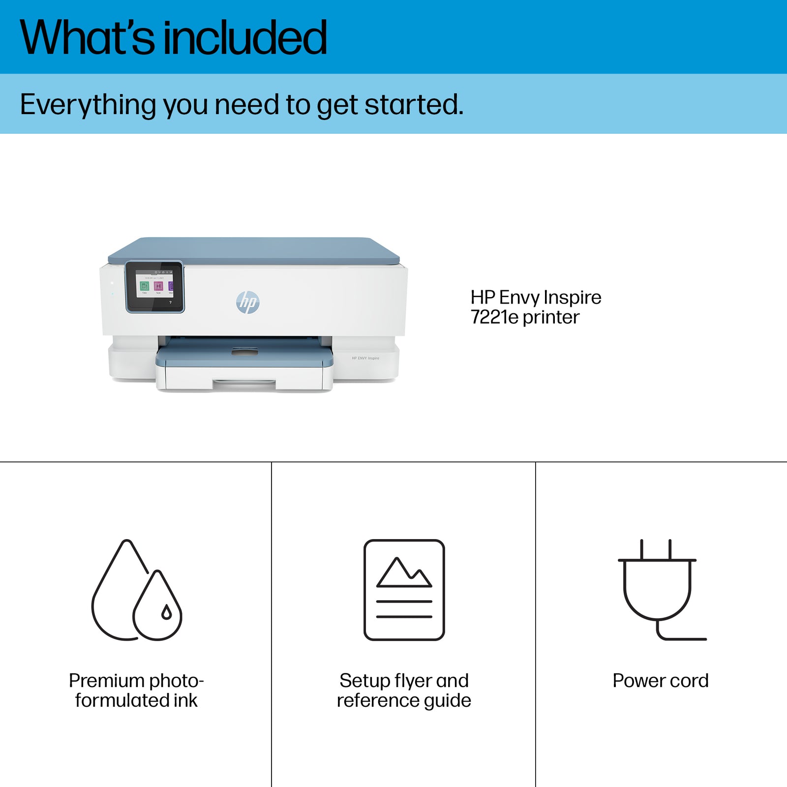 HP ENVY Inspire 7221e All-in-One Printer - Draadloos, Dubbelzijdig
