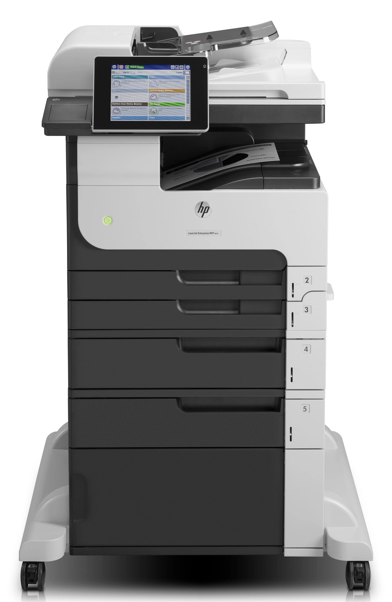 HP LaserJet Enterprise M725f Multifunction Zwart-wit Printer, Alleen Ethernet; Kopieerapparaat, scanner CF067A#B19