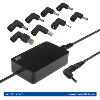 ACT Compacte laptoplader 65W (voor laptops tot 15,6 inch) AC2055