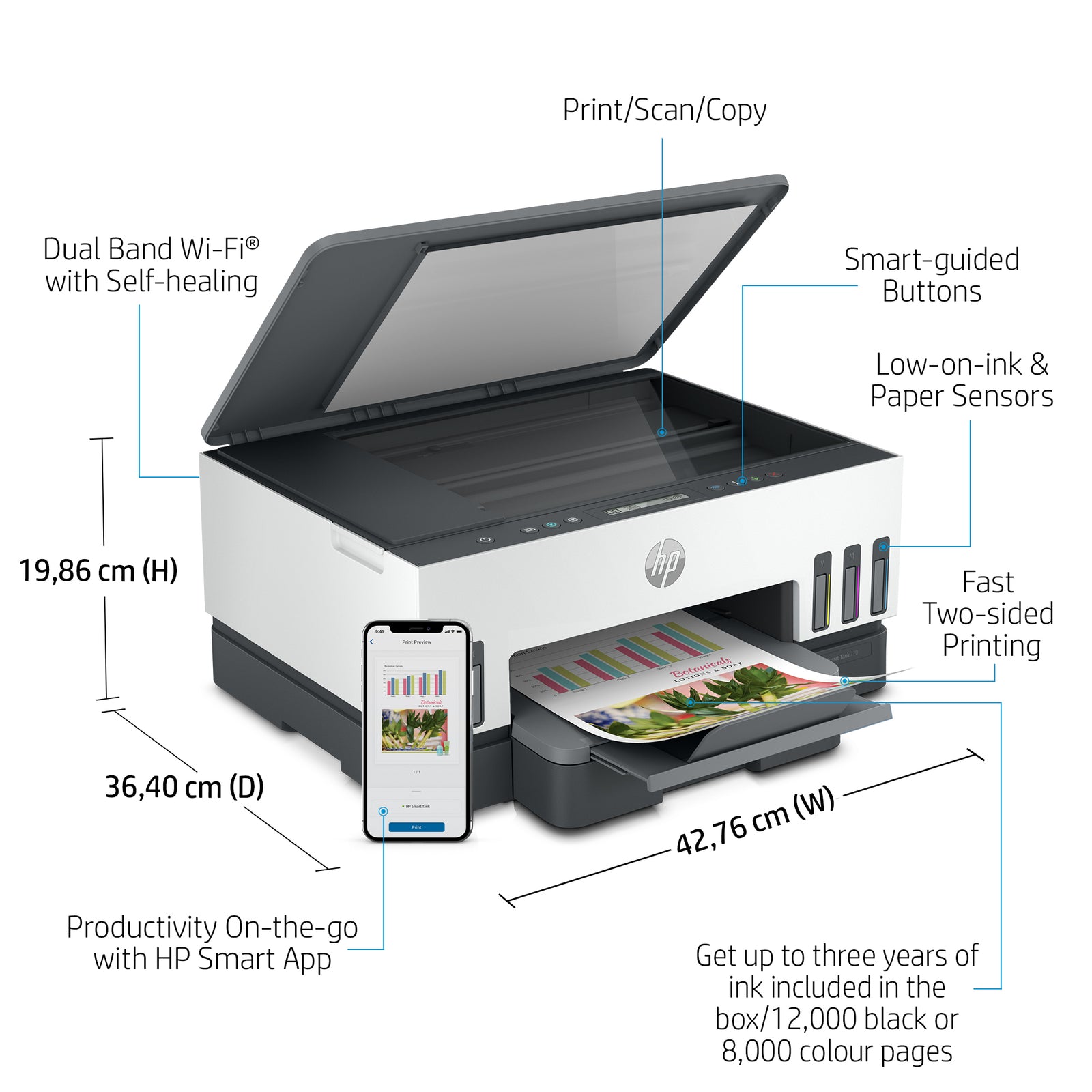 HP Smart Tank 7005 All-in-One Printer met 3 jaar inkt