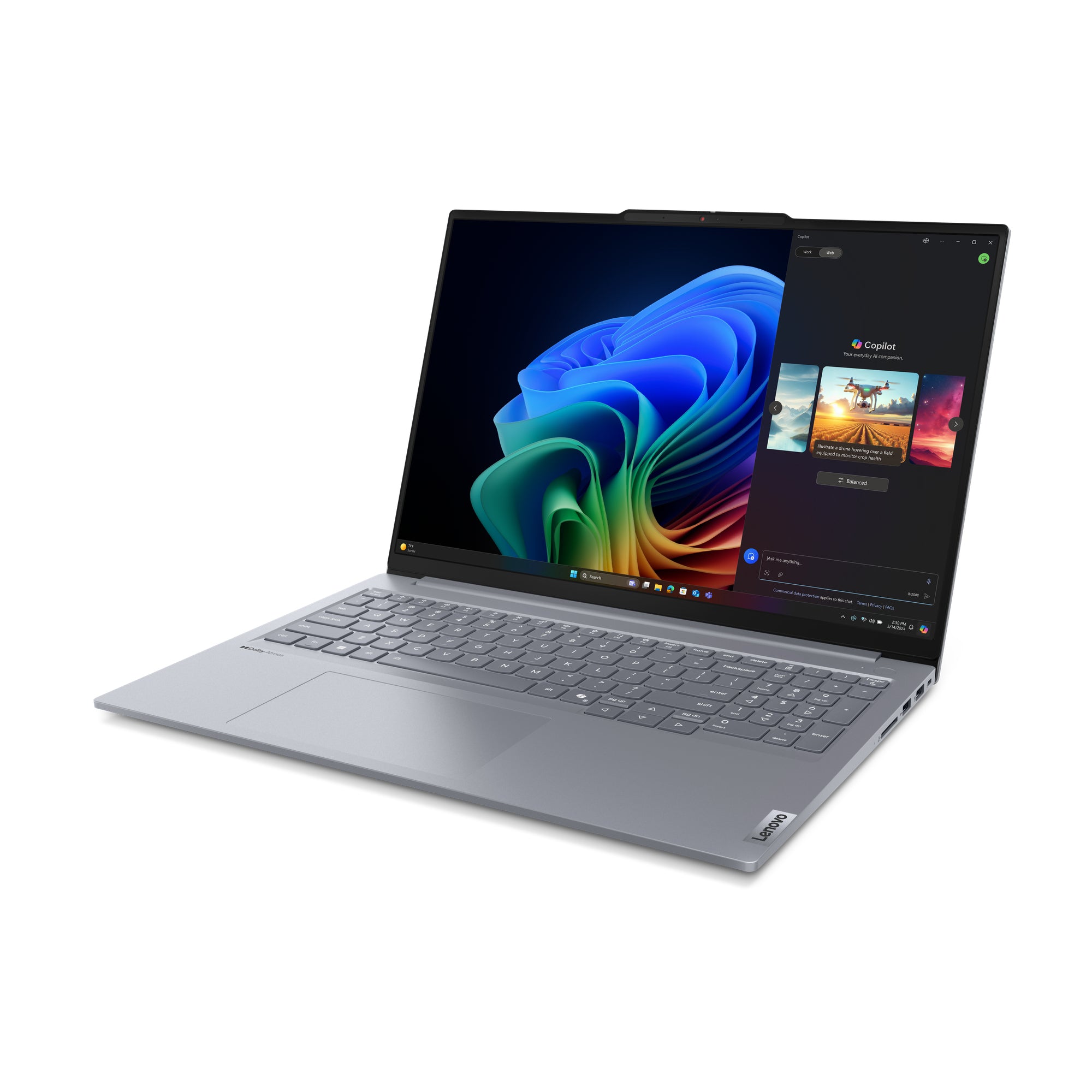 ThinkBook 16 G7 QOY - 16 inch - Snapdragon X Plus X1P-42-100 - 16GB RAM - 512GB SSD - Windows 11 Pro 21NH000BMH