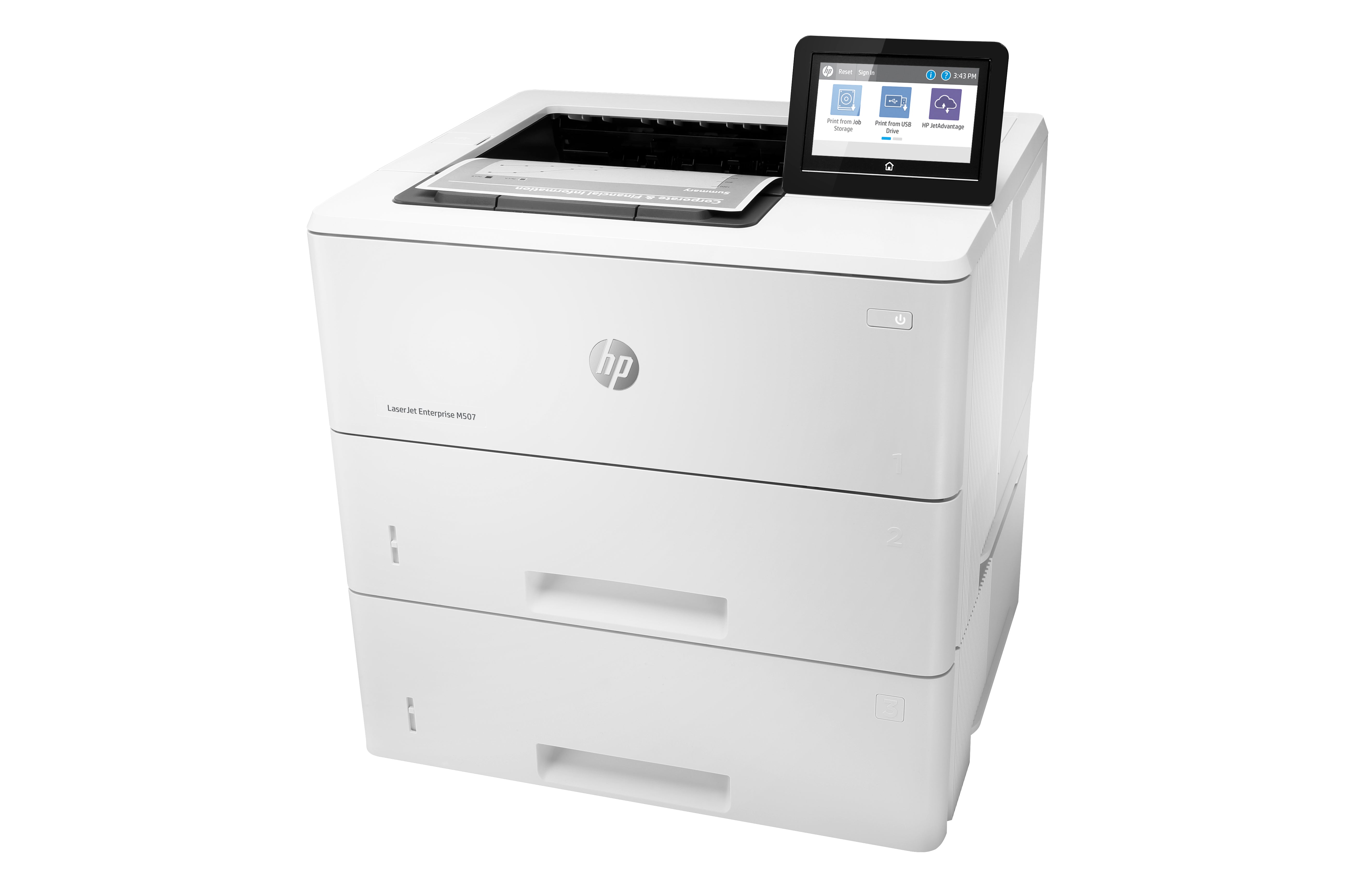 HP LaserJet Enterprise M507x Draadloos Zwart-wit Printer, Dubbelzijdig 1PV88A#BAZ