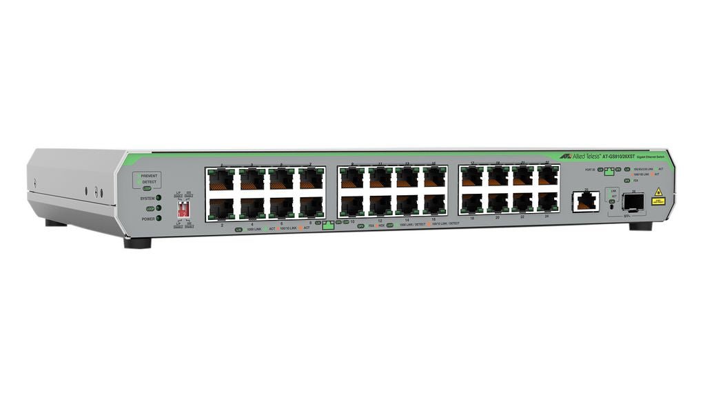 Allied Telesis AT-GS910/26XST-50 netwerk-switch Unmanaged 10G Ethernet (100/1000/10000) Grijs AT-GS910/26XST-50 - Compridis