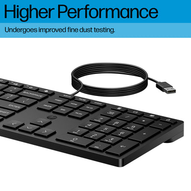 HP Bedraad desktop 320K toetsenbord QWERTZ (Zwitsers) 9SR37AA#UUZ