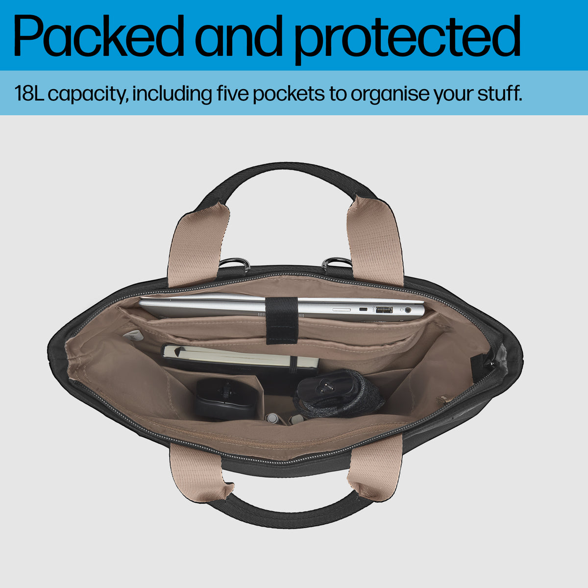HP 14-inch Convertible Laptop Backpack Tote 9C2H1AA