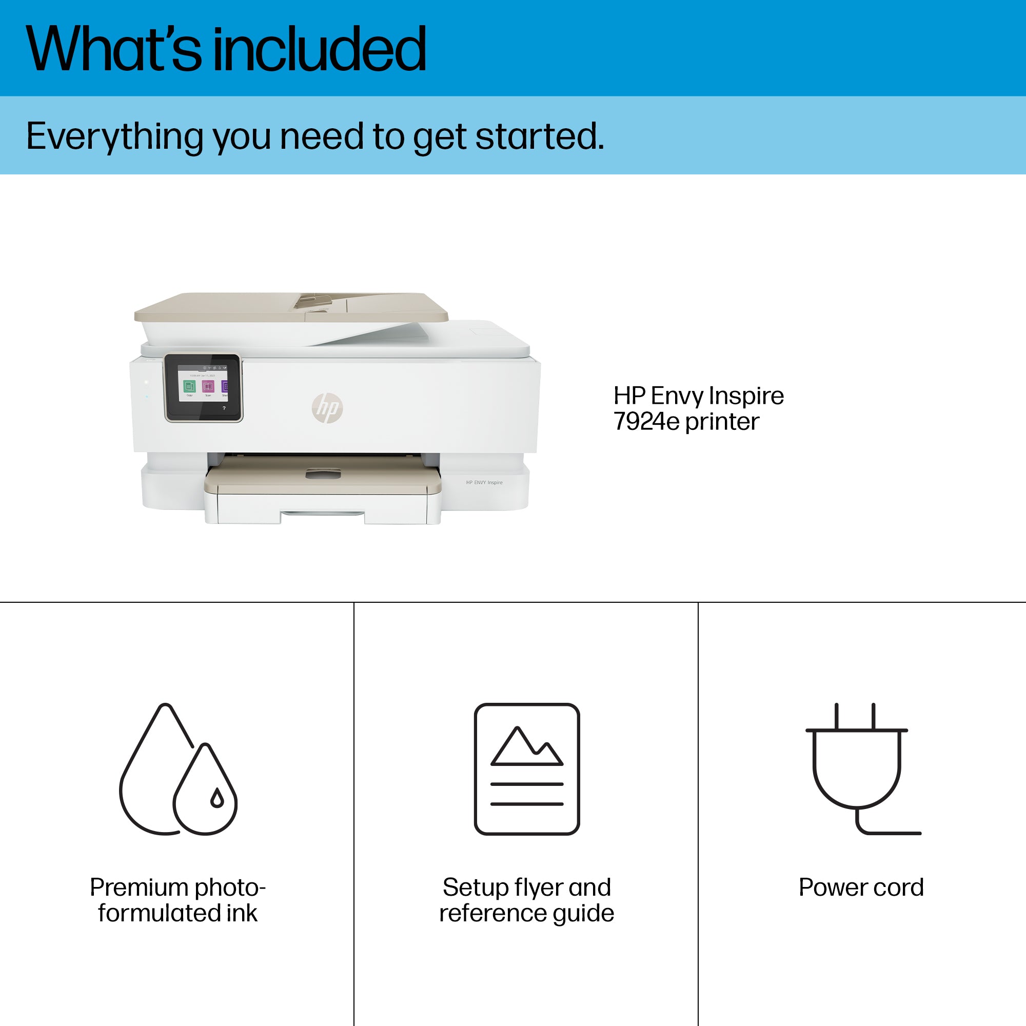 HP ENVY Inspire 7924e All-in-One Printer - Kleur - 15 ppm - Portobello