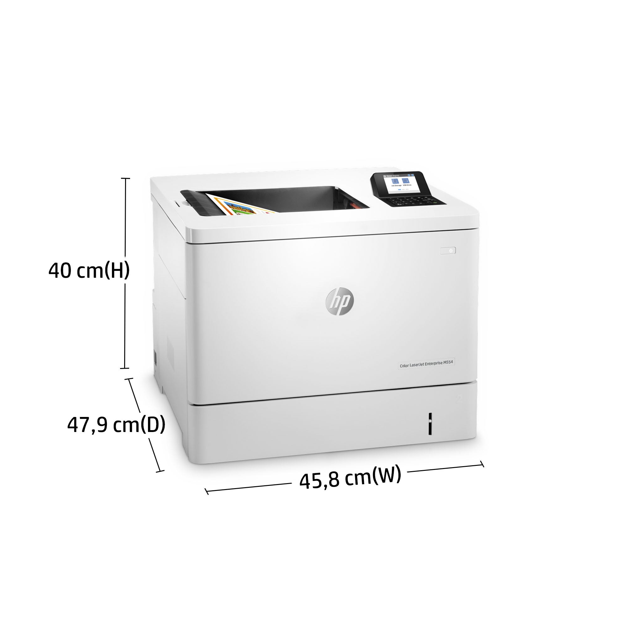 HP Color LaserJet Enterprise LaserJet Enterprise M554dn Kleur Printer, Alleen Ethernet; Dubbelzijdig 7ZU81A#BAZ