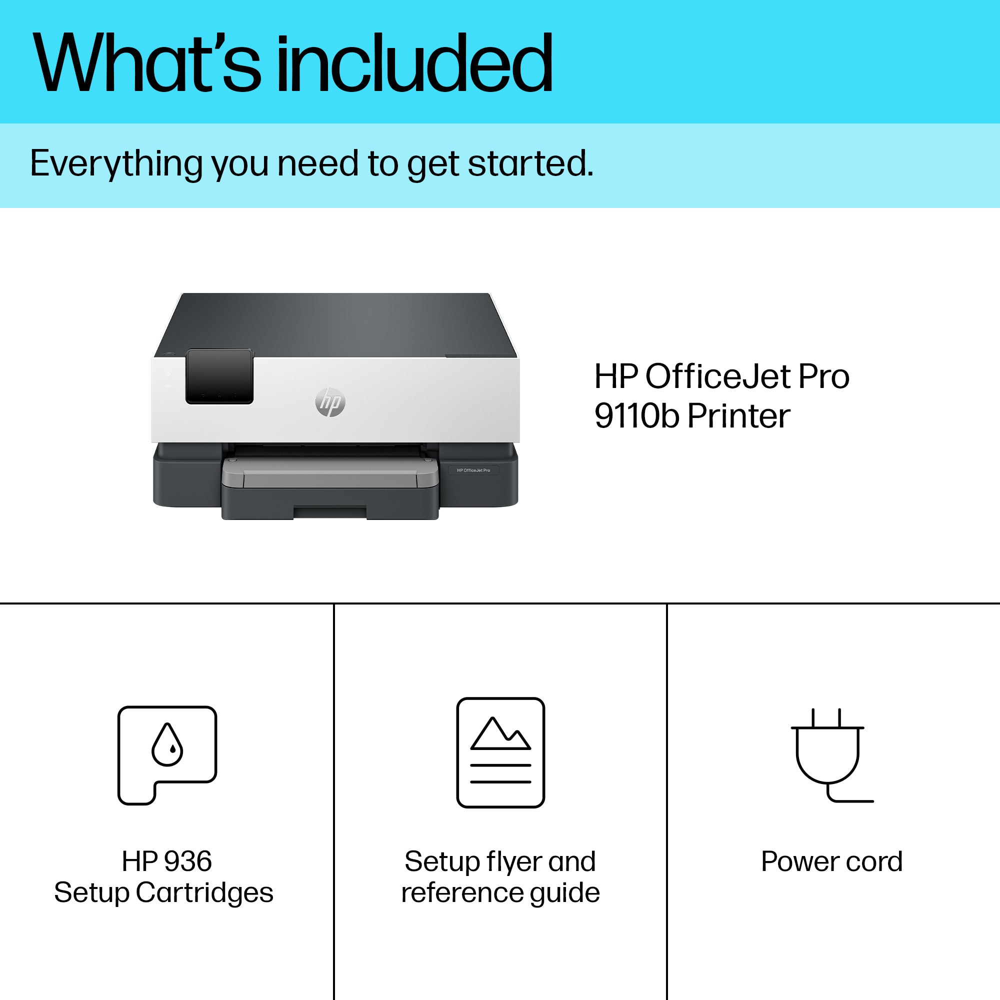 HP OfficeJet Pro 9117b Sans fil Couleur Imprimante, Impression recto-verso 5A0S0C#778