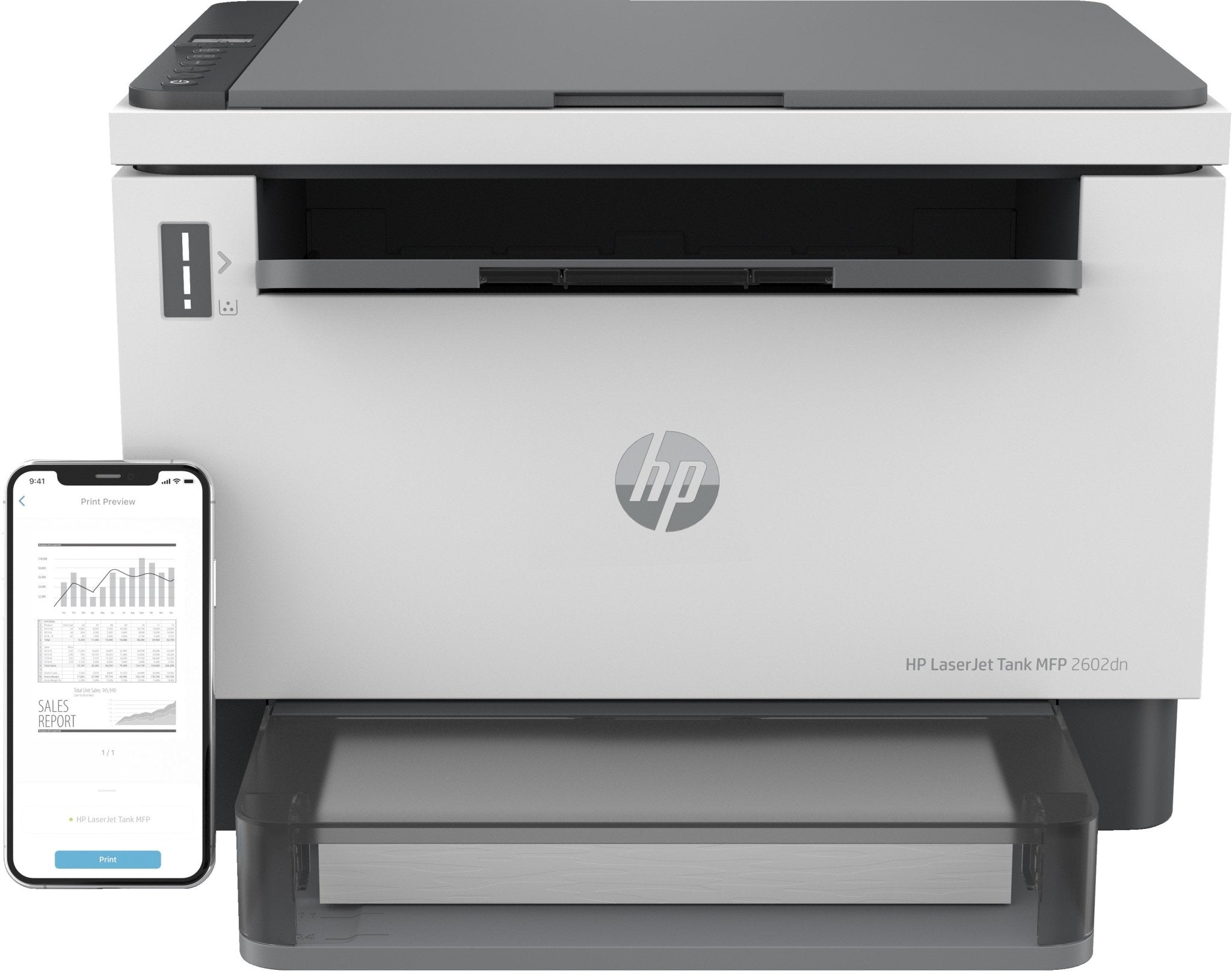 HP LaserJet Tank MFP 2602DN 2R3F0A - Duplex Printer - Compridis