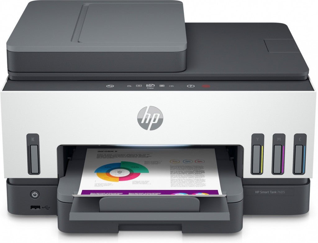 HP Smart Tank 7605 Draadloos All - in - One Kleur Printer, Dubbelzijdig printen; Kopieerapparaat, Scanner 28C02ABHC - Compridis