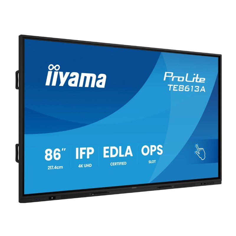 IIYAMA 4K-signagedisplay met touchscreen (85,6 inch, wifi) TE8613A-B2AG - Compridis