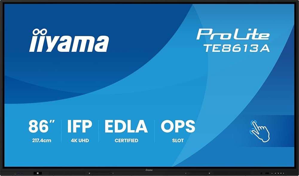 IIYAMA 86" IIWARE21E Android 14 8/128GB TE8613A - B1AG - Compridis
