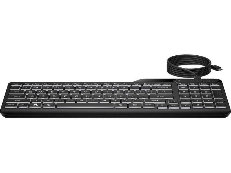 HP 405 Multi-Device Backlit Wired Keyboard 7N7C1AA#ABD