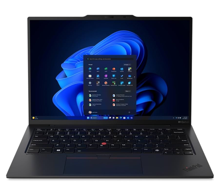 Lenovo ThinkPad X1 Carbon Gen 12 Intel Core Ultra 7 155U Laptop 35.6 cm (14") WUXGA 32 GB LPDDR5x-SDRAM 1 TB SSD Wi-Fi 6E (802.11ax) Windows 11 Pro English Black 21KC004TMH