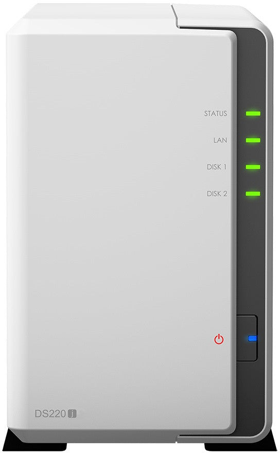Synology DiskStation DS220j NAS Mini Tower Realtek RTD1296 0,512 GB DDR4 0 TB DiskStation Manager Wit DS220J