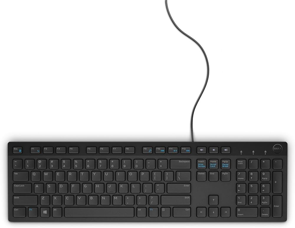 DELL KB216 toetsenbord USB QWERTY US International Zwart KB216-BK-ENG-IT