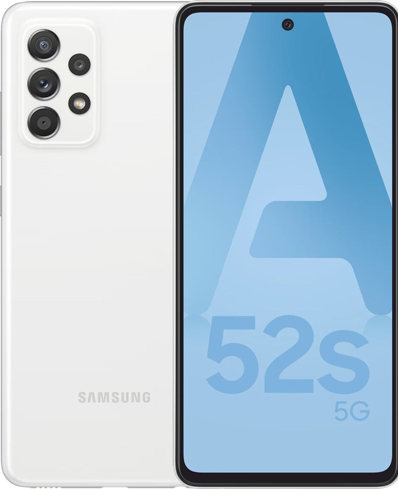Samsung Galaxy A52s 5G SM-A528BZWDEUE smartphone 16,5 cm (6.5") Hybride Dual SIM Android 11 USB Type-C 6 GB 128 GB 4500 mAh Wit SM-A528BZWCEUB