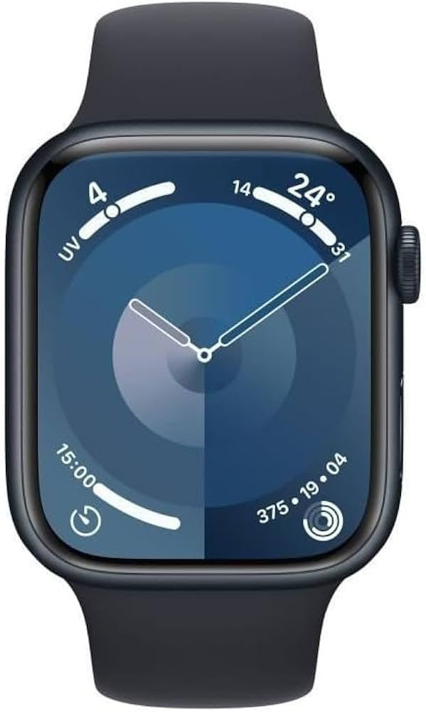 Apple Watch Series 9 45 mm Digitaal 396 x 484 Pixels Touchscreen Zwart Wifi GPS MR9A3QF/A