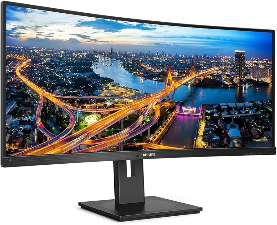 Philips B Line 346B1C/00 computer monitor 86,4 cm (34") 3440 x 1440 Pixels Quad HD LCD Zwart 346B1C/00
