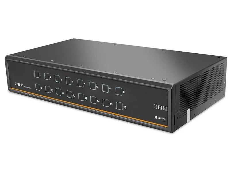 Vertiv Avocent SV Universal DP/H KVM Switch 16-Port Single Display KVM-switch Zwart SV2160DPH-400