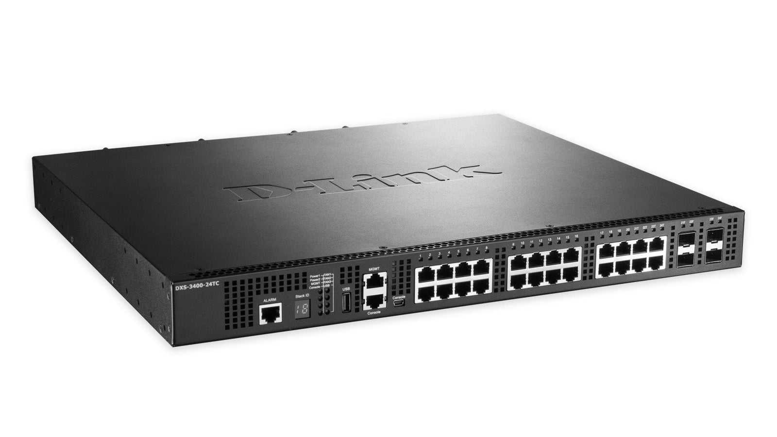 D - Link DXS - 3400 - 24TC netwerk - switch Managed L3 Gigabit Ethernet (10/100/1000) 1U Zwart DXS - 3400 - 24TC - Compridis