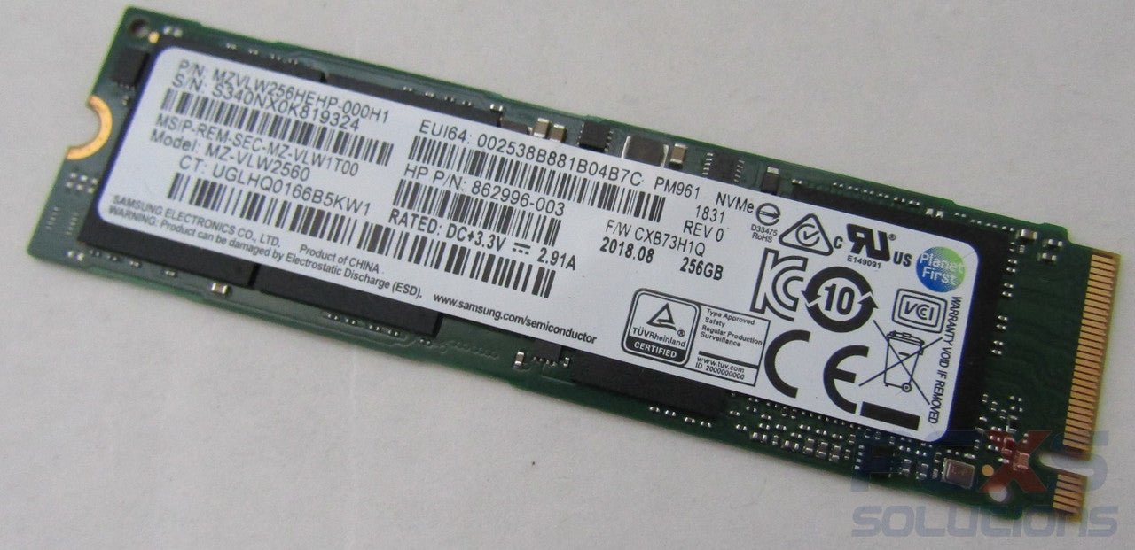 HP PM961256GB M2 pci - e SSD 862996 - 003 - Compridis