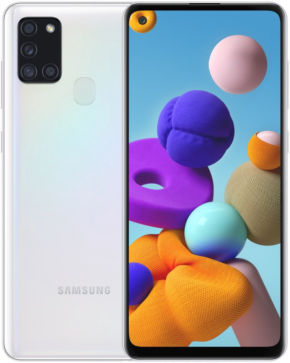 Samsung Galaxy A21s SM-A217F/DSN 16,5 cm (6.5") Dual SIM Android 10 4G USB Type-C 3 GB 32 GB 5000 mAh Wit SM-A217FZWNEUE