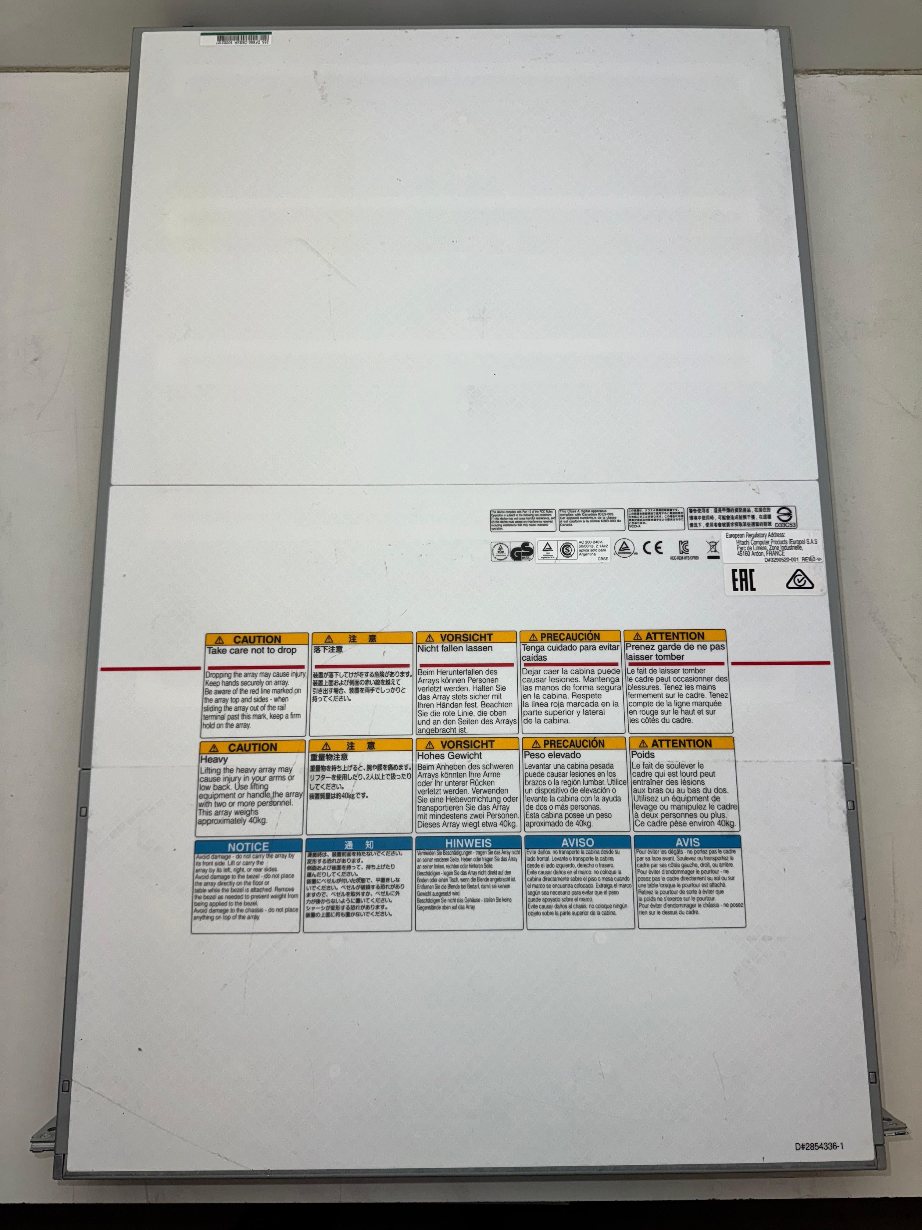 HITACHI HDD-opslag 2X Contr 2X PSU 24X 1,2 TB HD R0623-F0001-01