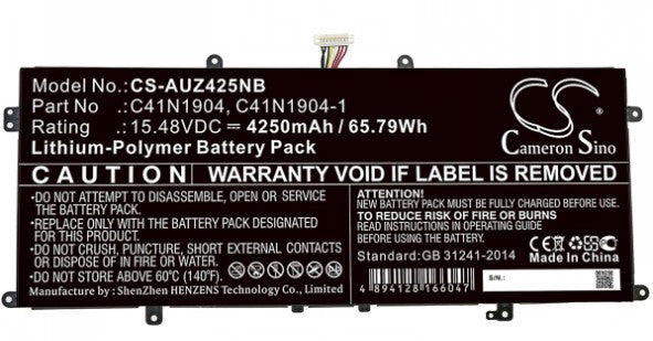 DLH Batterij C41N1904 voor Asus 66Wh AASS4877-T066Y2