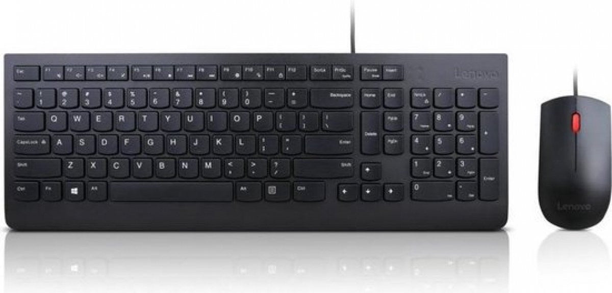 LENOVO Ensemble clavier et souris filaires essentiels AZERTY (Belgique/Français) 4X30L79886