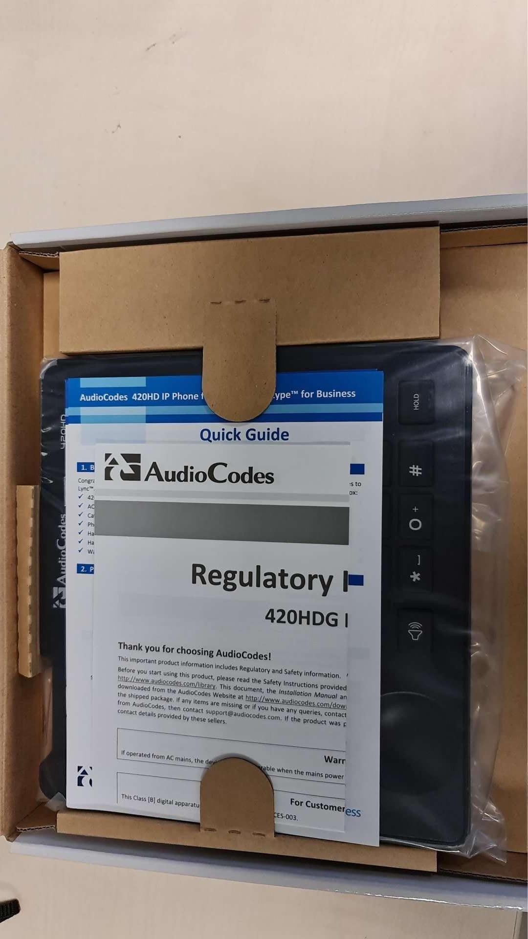 AudioCodes 420HD IP telefoon Zwart 2 regels LCD UC420HDEG