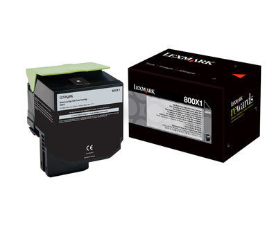 Lexmark 80C0X10 Cartouche de toner 1 pièce(s) Original Noir 80C0X10
