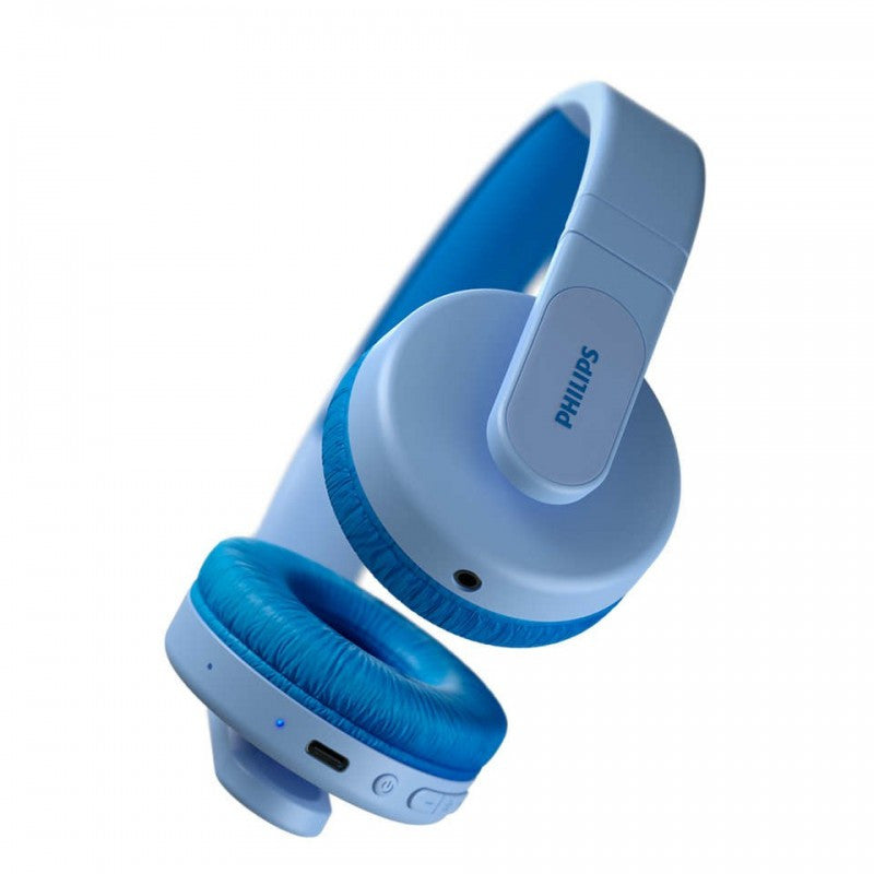 Philips TAK4206BL/00 hoofdtelefoon/headset Bedraad en draadloos Hoofdband Oproepen/muziek USB Type-C Bluetooth Blauw TAK4206BL/00