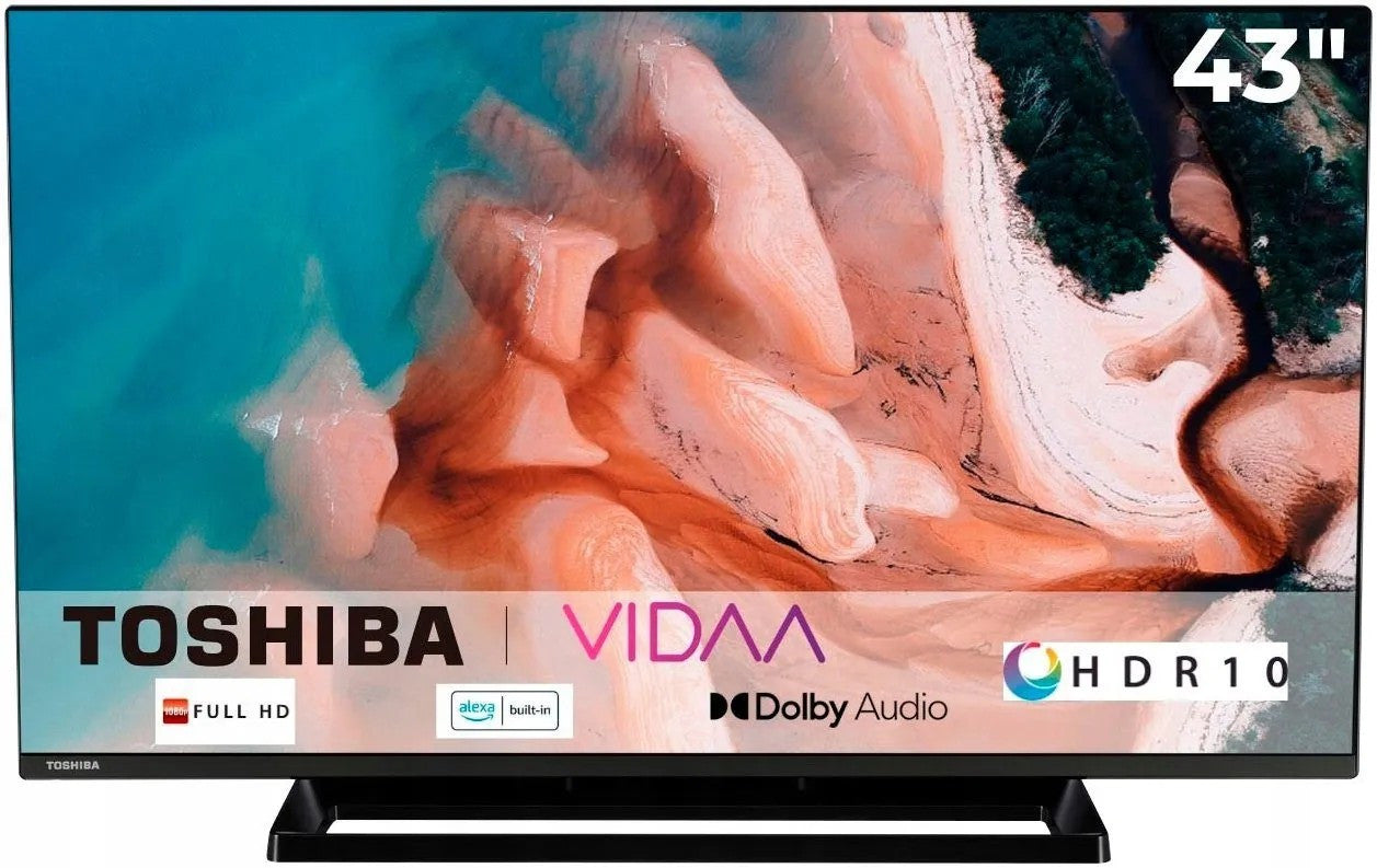 Toshiba 43LV3E63DA TV 109,2 cm (43") Full HD Smart TV Wifi Noir 250 cd/m² 43LV3E63DA