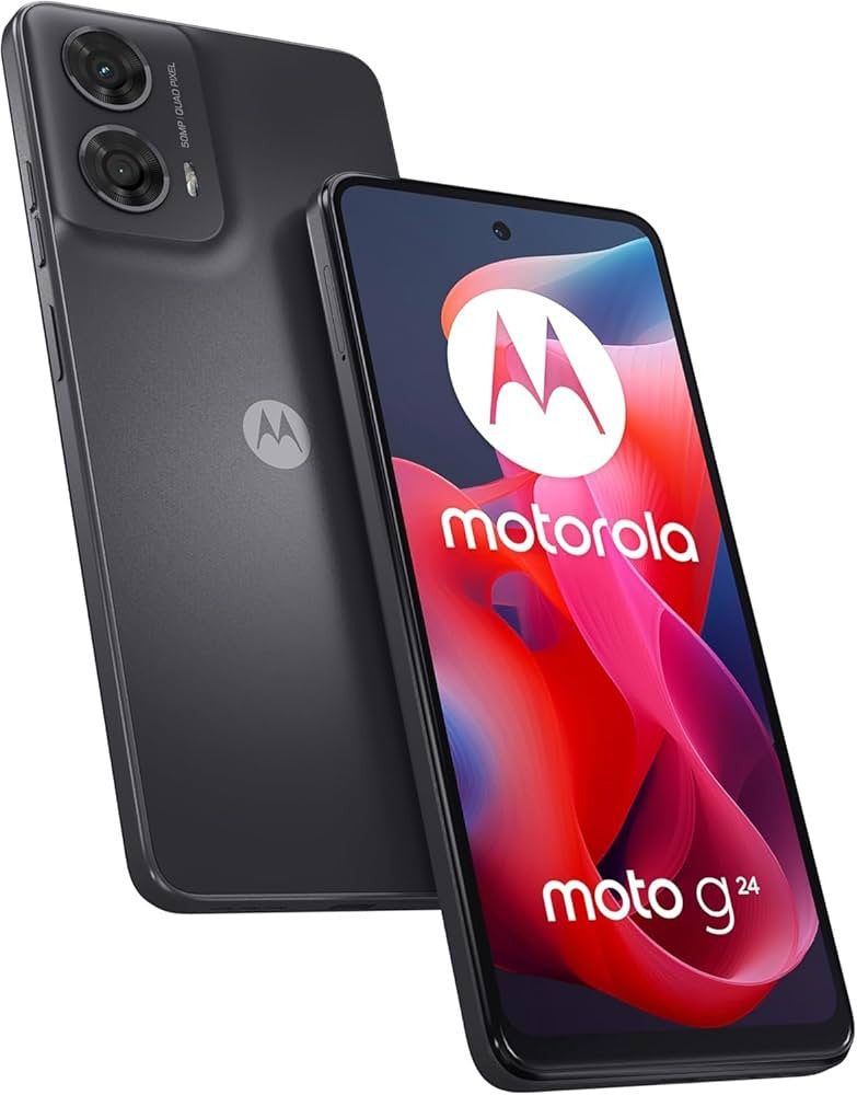Motorola 24 16,7 cm (6.56") Dual SIM Android 14 4G USB Type-C 4 GB 128 GB 5000 mAh Houtskool PB180002SE