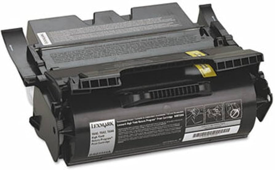 Lexmark T640, T642, T644 High Yield Print Cartridge Cartouche de toner Original Noir 64040HW