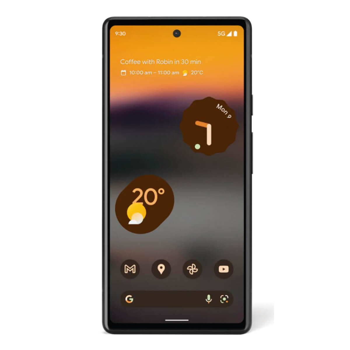 Google Pixel 6a 15,5 cm (6.1") Dual SIM 5G USB Type-C 6 GB 128 GB 4410 mAh Zwart GA02998-GB