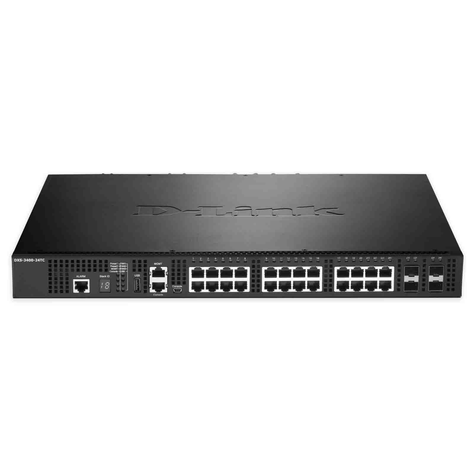 D-LINK Schakelaar 10GBIT 20XRJ45 TSFP+4XCOMBO DXS-3400-24TC