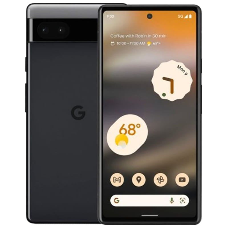 Google Pixel 6a 15,5 cm (6.1") Dual SIM 5G USB Type-C 6 GB 128 GB 4410 mAh Zwart GA02998-GB