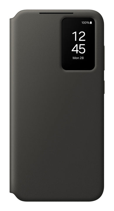 Samsung Galaxy S24 FE Smart View Wallet Case EF-ZS721CBEGWW – Zwart bescherming & kaartvak - Compridis