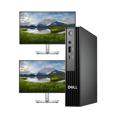 DELL Pro Micro QCM1250 20PN3 i5-14500T 16GB 512GB SSD + 2x P2425H