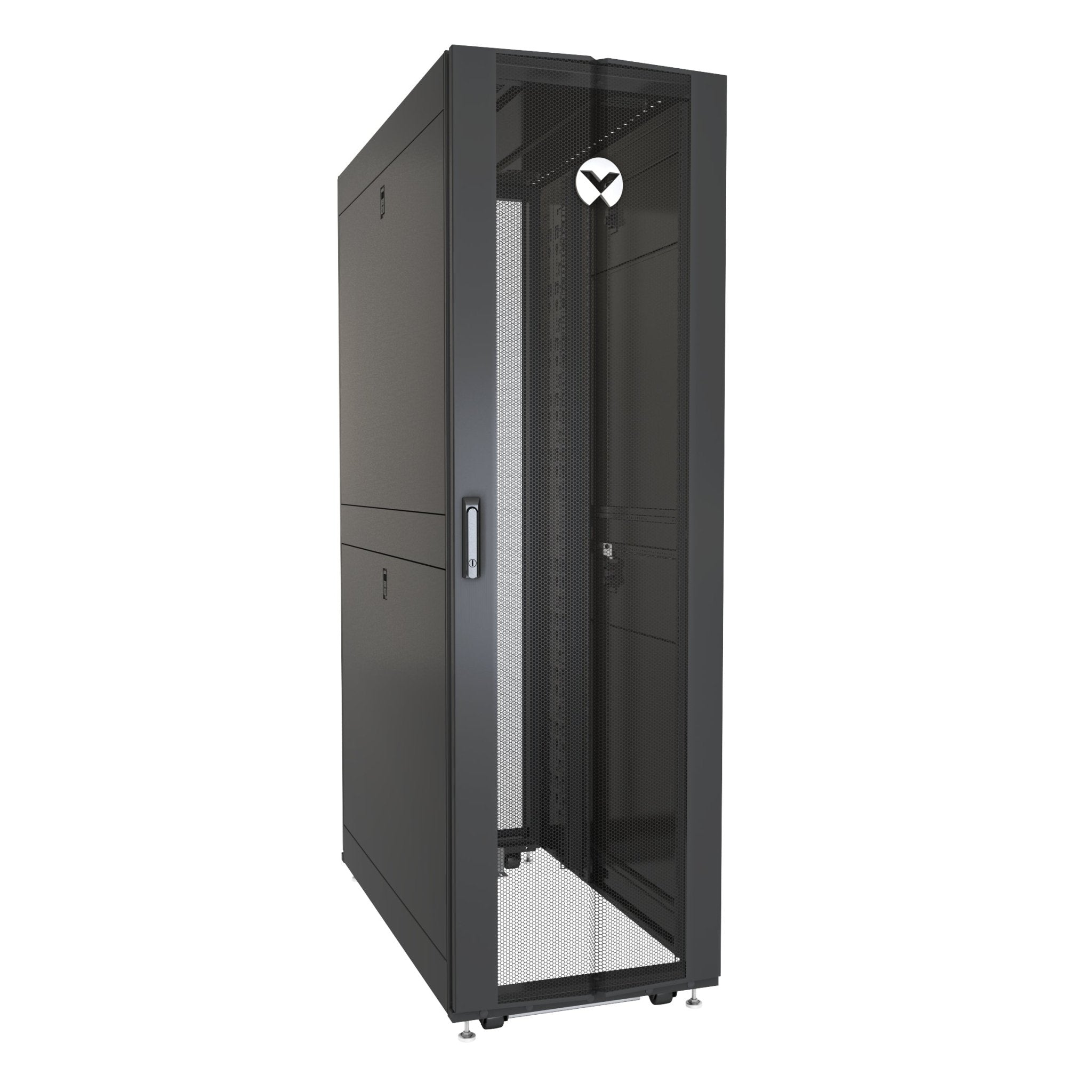 Vertiv VR3300 rack 42U Vrijstaande rek Zwart, Transparant DCMDB8GGGASCRBXAX8 - Compridis