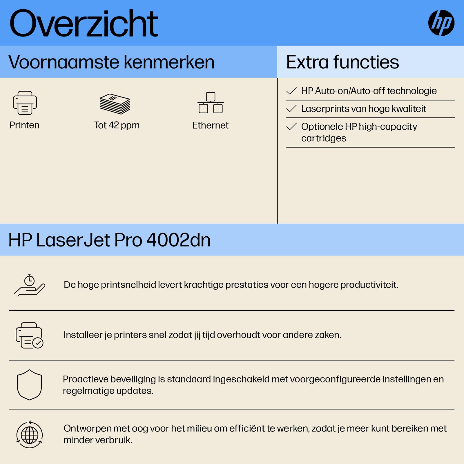 HP LaserJet Pro 4002dn printer 2Z605F#B19