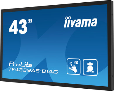 IIYAMA ProLite TF4339AS-B1AG 43″ Bonded PCAP 4K UHD Display Zwart