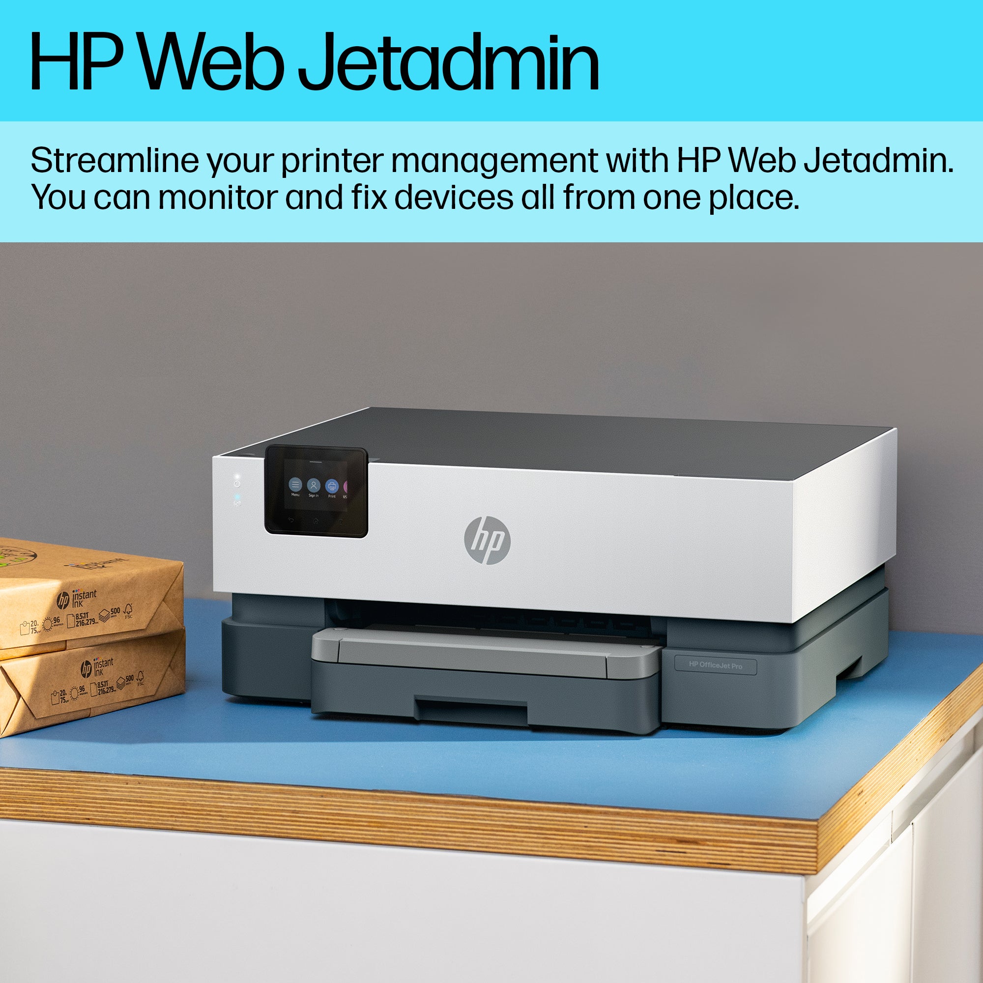 HP OfficeJet Pro 9117b Draadloos Kleur Printer, Dubbelzijdig printen 5A0S0C#778