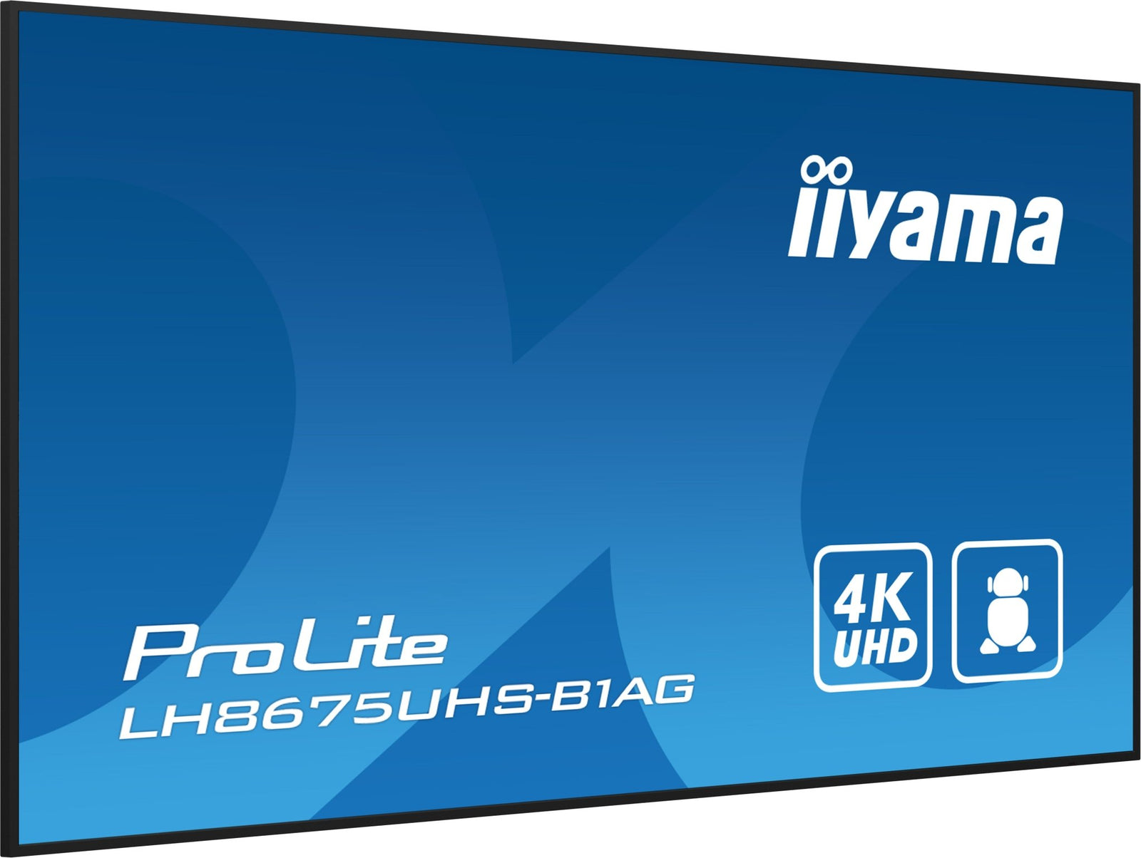 iiyama LH8675UHS - B1AG beeldkrant Digitale signage flatscreen 2,17 m (85.6") LCD Wifi 500 cd/m² 4K Ultra HD Zwart Type processor Android 11 24/7 LH8675UHS - B1AG - Compridis