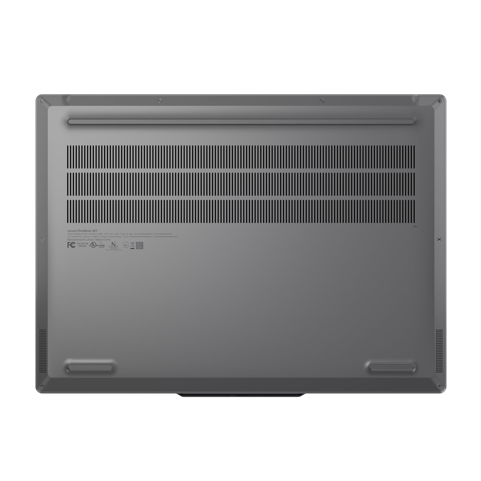 Lenovo ThinkBook 16p G5 IRX Intel® Core™ i7 i7-14650HX Ordinateur portable 40,6 cm (16") WQXGA 16 Go DDR5-SDRAM 512 Go SSD NVIDIA GeForce RTX 4060 Wi-Fi 6E (802.11ax) Windows 11 Pro Belge Gris 21N50017MB